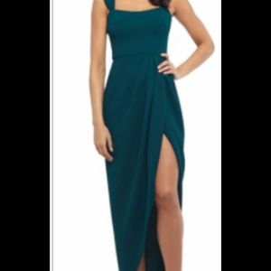 Xscape Women’s dark green midi tulip dress. Sz 6. NWT! Never worn